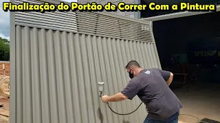 Como Fazer a Pintura e o Tratamento Antes da Pintura do Portão de Correr - Curso de Serralheiro 89