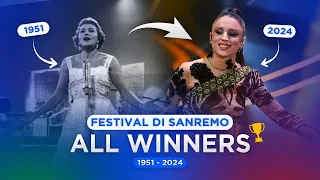 🇮🇹 Festival di Sanremo: ALL WINNERS (1951-2024)