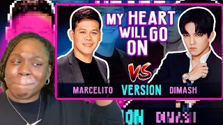 Who Did It Better ⁉️ Dimash Vs Marcelito Pomoy Incredible Rendition of My Heart Will Go On Reaction