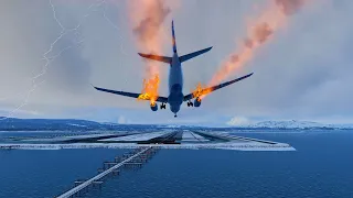 Airbus A330 Worst Planes Landing By Inexperience Pilots | San Francisco International Airport