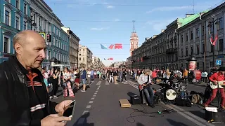 На Невском 23.06.2019 Алые паруса песни танцы