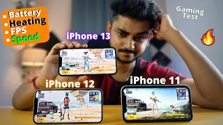 iPhone 11, iPhone 12, iPhone 13 Pro Gaming Test, Battery, Speed, FPS, Heating & Display