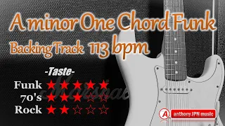 A minor One Chord Funk Backing Track (113bpm)