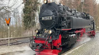 Harz narrow gauge railway: changing trains at Drei Annen Hohne