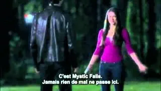 The Vampire Diaries 3x22 VOSTFR-Elena's Choice - Damon Elena First Meeting.