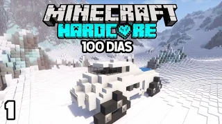 100 DIAS en el ARTICO 100 DIAS en MINECRAFT HARDCORE 🥶 *FRIO EXTREMO*