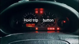 BMW E36 speedometer test (calibration - instrument cluster)
