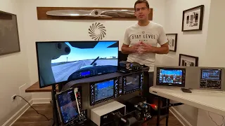 Fully Integrated Single [+] Multi-Engine Home Flight Simulator Panel for Flight Training | G1000