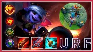 BEST TRISTANA BUILD AND RUNES | PENTA KILL!! - URF WILD RIFT