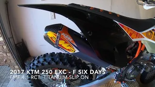 FMF 4.1 KTM 250 exc-f sound test.