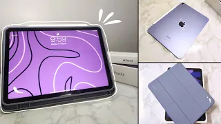 Unboxing IPad Air 5 2022 [Purple | 256gb] & Apple Pencil [2nd Gen] + accessories 📦