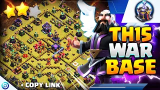 NEW BEST TH15 ANTI 3 STAR BASE LAYOUT + LINK_2023 | CoC Base Building