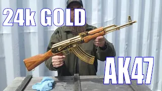 24KT GOLD AK47 RIFLE at Atlantic Firearms