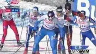 2003 WSC Val di Fiemme 2x5 km M Double Pursuit SMIGUN SACHENBACHER SAVIALOVA