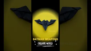 BATMAN BATARANG PAPER ORIGAMI TUTORIAL | DIY BATMAN WEAPONS BATARANG ORIGAMI | DC COMICS ORIGAMI ART