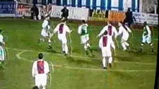 Kenny Miller miss - Clydebank v Hibernian 1999