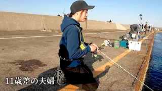 Beginner couple fishing in Japan SALLY and KISUKE