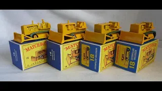 Matchbox Toys MB18c & MB18d Caterpillar Bulldozers [Matchbox Picture Box Collection]
