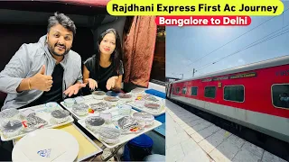 Bangalore Rajdhani Express First Class Journey with Delicious IRCTC Food || Indian Railways || Ep1