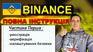 Бінанс для українців. Повна інструкція. Бінанс для новачків. З чого почати на бінанс. Налаштування