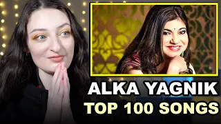 ALKA YAGNIK TOP 100 SONGS Reaction!! Bollywood | Hindi | Indian Music