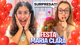 FOMOS NA FESTA DE ANIVERSÁRIO DA MARIA CLARA E ELA TEVE UMA SURPRESA