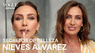 Nieves Álvarez: look de noche con ojos ahumados y labios nude | Secretos de belleza | VOGUE España