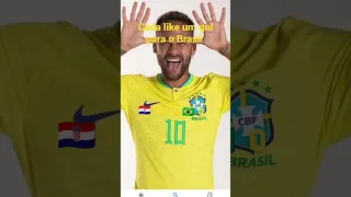 CADA LIKE E UM GOL PRO BRASIL! #fy #viral #shorts #foryou #futebol #brasil #croacia #neymar #modric