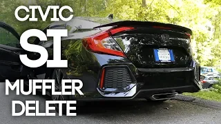 2018 Civic SI Muffler Delete (Pure Sound)