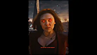 Scarlet Witch Vs Thanos #wandamaximoff #scarletwitch #thanos #edit #tiktok #shorts