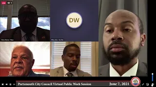 City Council Virtual Public Work Session June 7, 2021 Portsmouth Virginia