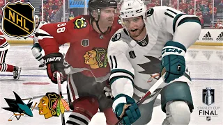 NHL 23 San Jose Sharks vs Chicago Blackhawks Simulation Stanley Cup Finals Xbox Series X 4K GamePlay