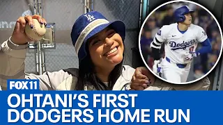 Dodgers offer fan 2 signed hats, bat, ball for Shohei Ohtani's home run ball