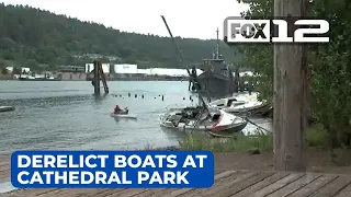 North Portland neighbors concerned over derelict boats at Cathedral Park