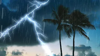 Tropical Thunderstorm Sounds for Sleep | Thunder & Rain White Noise