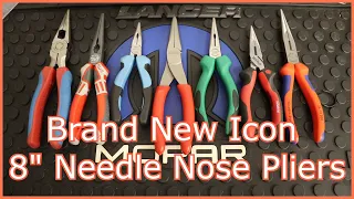 Brand New Icon 8" Inch Needle Nose Pliers: Initial Impressions, Comparisons, and Real World Testing