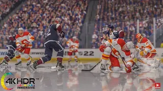 Colorado Avalanche vs Calgary Flames 4K! Full Game Highlights NHL 22 PS5 Gameplay