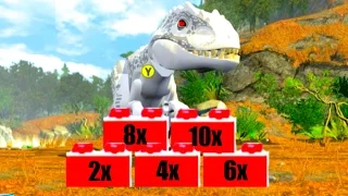 LEGO Jurassic World All Stud Multiplier Red Brick Locations 2x 4x 6x 8x 10x