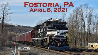 Short Evening in Fostoria, PA (feat. Amtrak, NS OCS, 37A, & BNSF) | April 2021