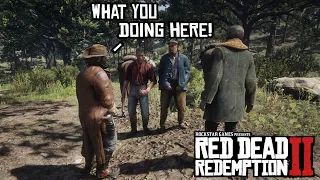 Strangers find Camp Horseshoe Overlook (Secret Encounter) Red Dead Redemption 2