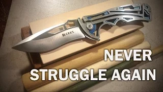 HOW TO SHARPEN A RECURVE BLADE - For Less Than $4!