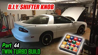 HOW TO MAKE SHIFTER KNOB WITH POOL BALLS