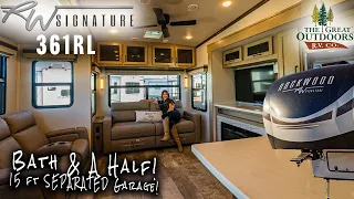 ULTRA-LUXURY Rear Living Fifth Wheel w/ Kitchen Island! - Rockwood Signature 361RL