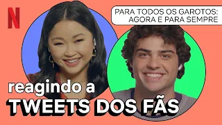 Noah Centineo e Lana Condor reagem a mais tweets em português! Netflix