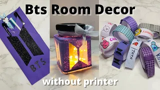 BTS Roomdecor without printer 💜 / Bts diy / Tiktok / Save your money by doing this at home