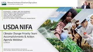 NIFA Climate Change Priority Team Celebration: Accomplishments and the Path Forward