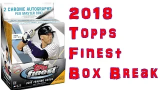 2018 Topps Finest Basebll Box Break