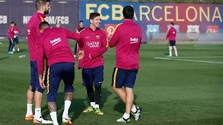 FC Barcelona training session: Preparations for El Clásico continue