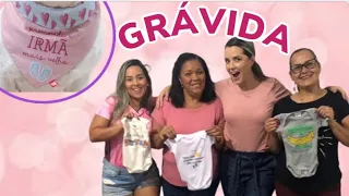 COMO CONTEI GRAVIDEZ PARA FAMÍLIA.*Surpresa criativa*.🤰❤️#diáriodagravidez #gravida