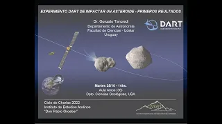 Ciclo de Charlas del IDEAN - 2022 -  Experimento DART de impactar un asteroide - primeros resultados